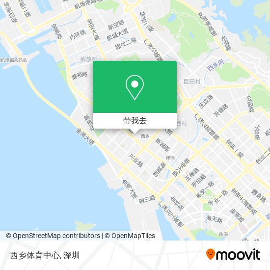 西乡体育中心地图