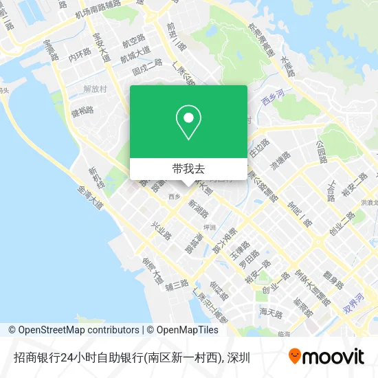 招商银行24小时自助银行(南区新一村西)地图
