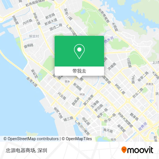 忠源电器商场地图
