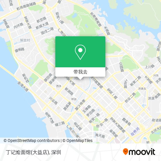 丁记烩面馆(大益店)地图