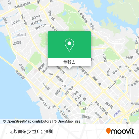 丁记烩面馆(大益店)地图