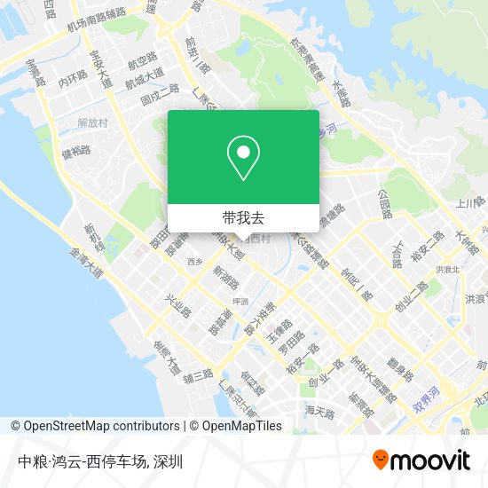 中粮·鸿云-西停车场地图