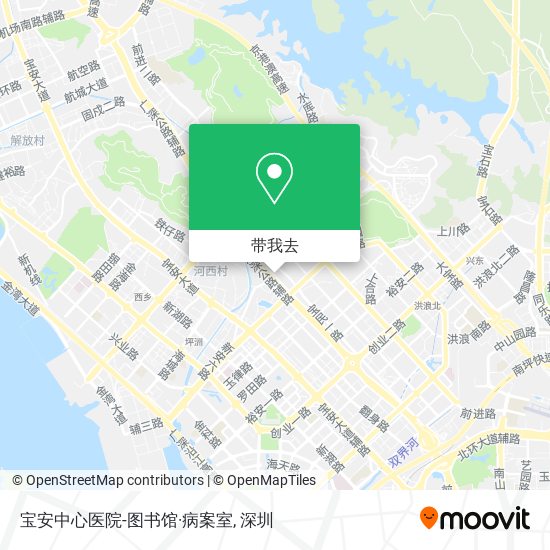 宝安中心医院-图书馆·病案室地图