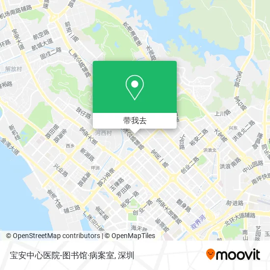 宝安中心医院-图书馆·病案室地图