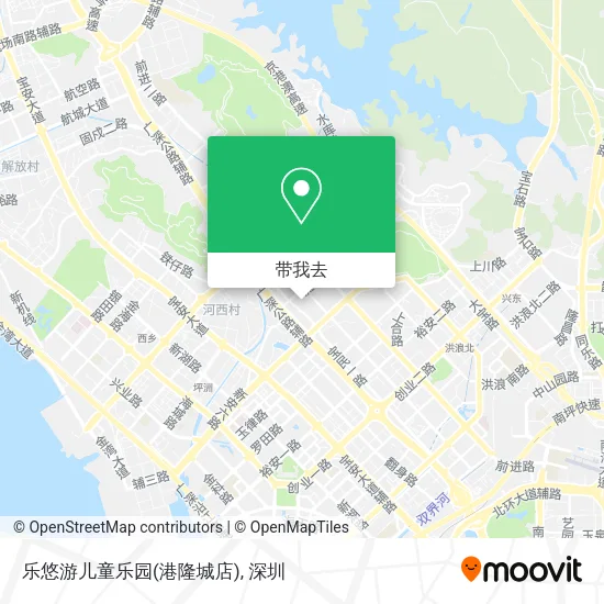 乐悠游儿童乐园(港隆城店)地图