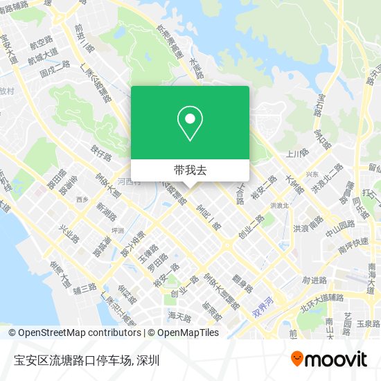 宝安区流塘路口停车场地图