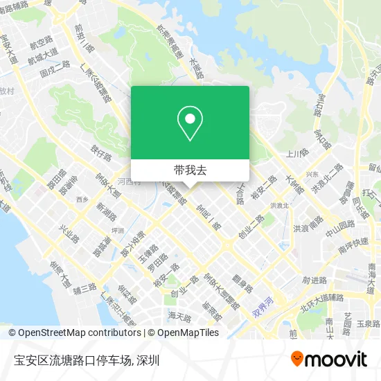 宝安区流塘路口停车场地图