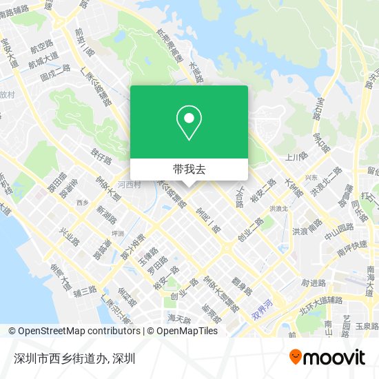 深圳市西乡街道办地图