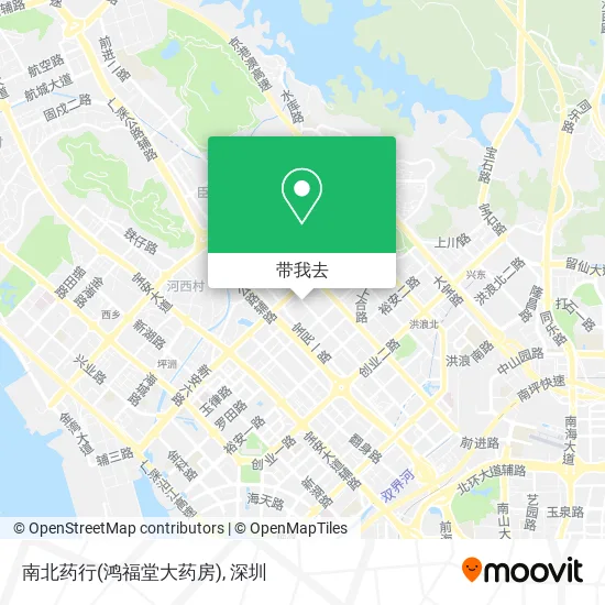 南北药行(鸿福堂大药房)地图