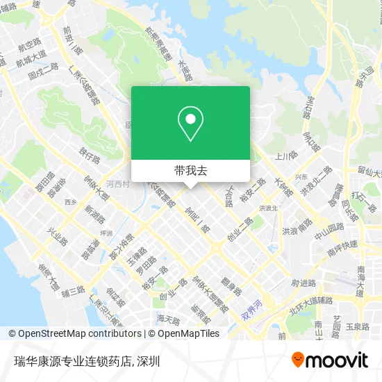 瑞华康源专业连锁药店地图