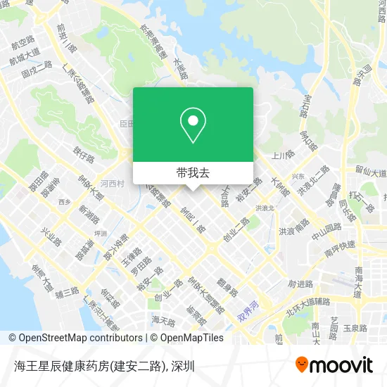 海王星辰健康药房(建安二路)地图