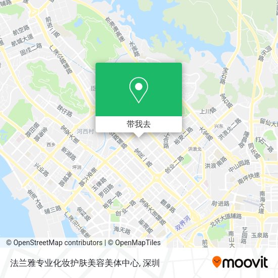 法兰雅专业化妆护肤美容美体中心地图