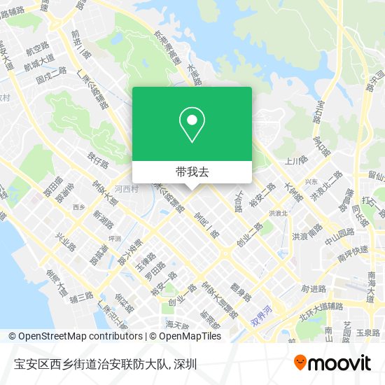 宝安区西乡街道治安联防大队地图