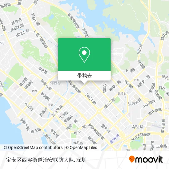 宝安区西乡街道治安联防大队地图