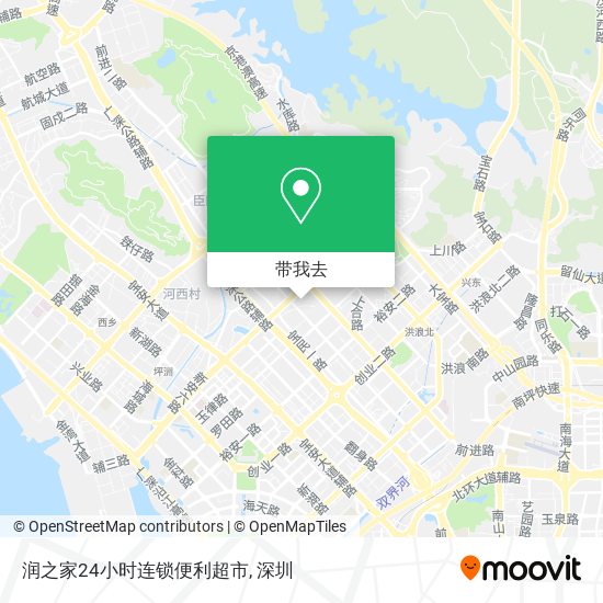 润之家24小时连锁便利超市地图