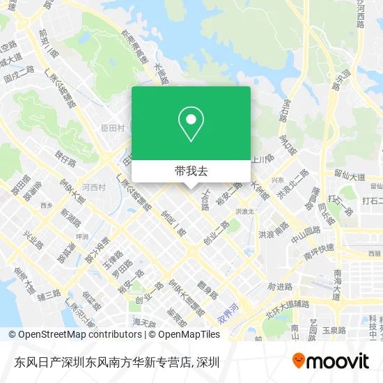 东风日产深圳东风南方华新专营店地图