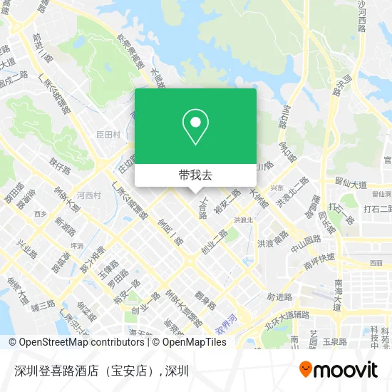 深圳登喜路酒店（宝安店）地图