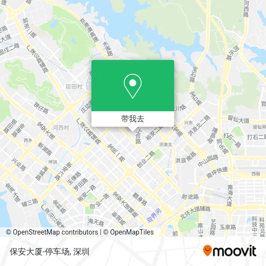 保安大厦-停车场地图