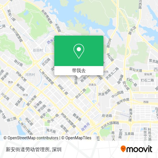 新安街道劳动管理所地图
