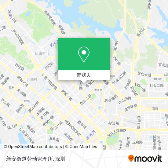 新安街道劳动管理所地图