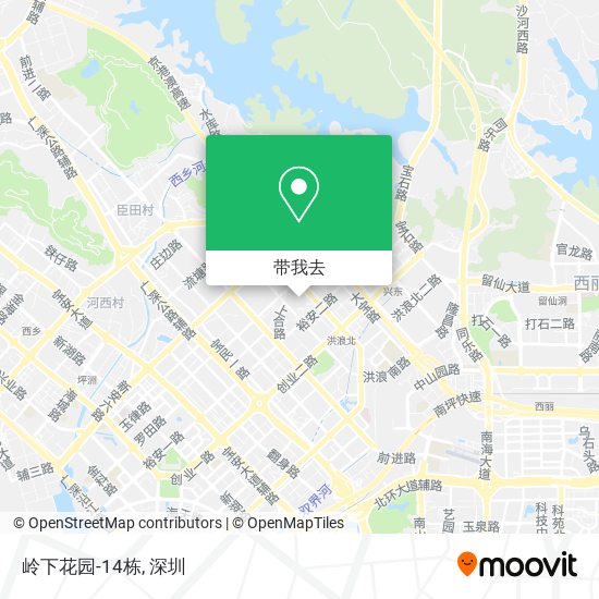 岭下花园-14栋地图