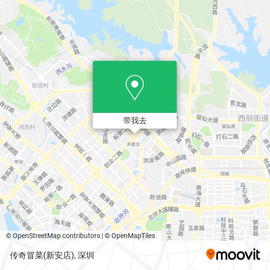 传奇冒菜(新安店)地图