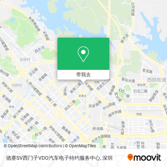 德赛SV西门子VDO汽车电子特约服务中心地图