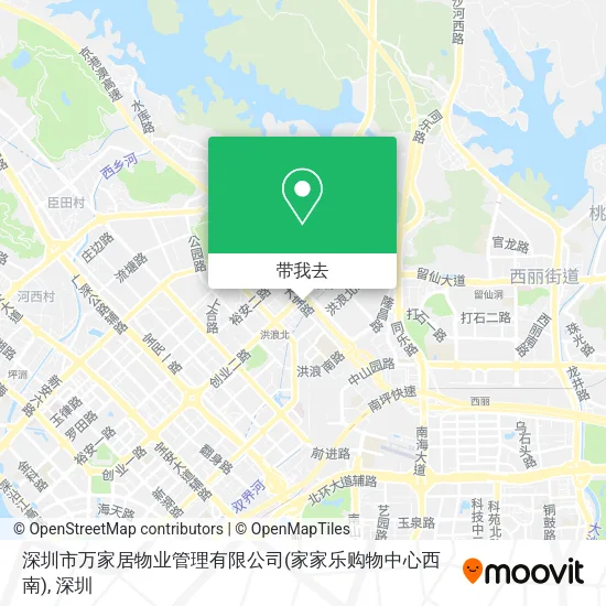 深圳市万家居物业管理有限公司(家家乐购物中心西南)地图