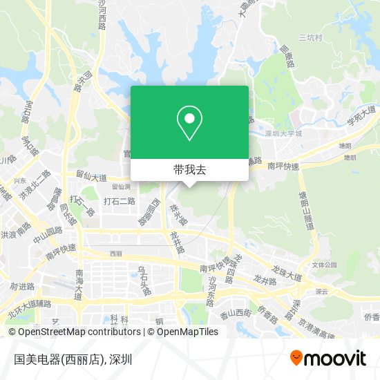 国美电器(西丽店)地图