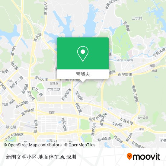 新围文明小区-地面停车场地图
