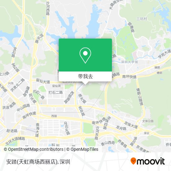 安踏(天虹商场西丽店)地图