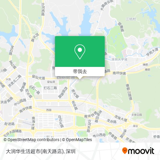 大润华生活超市(南天路店)地图