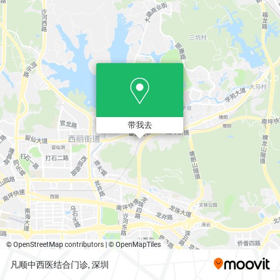 凡顺中西医结合门诊地图