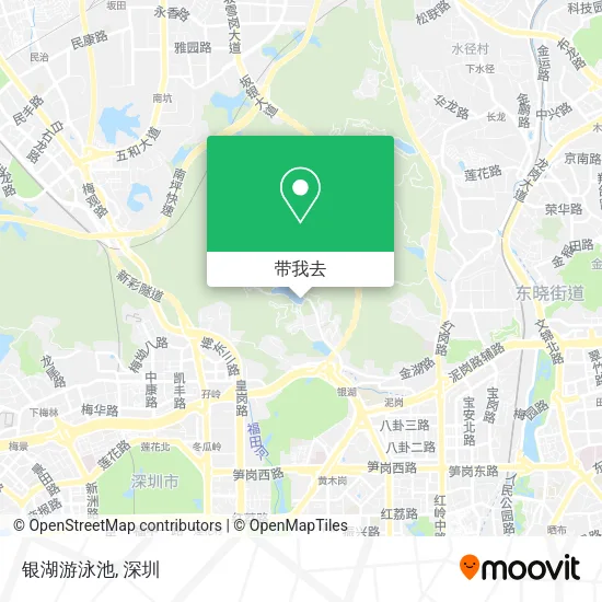 银湖游泳池地图