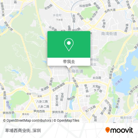 草埔西商业街地图