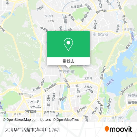 大润华生活超市(草埔店)地图