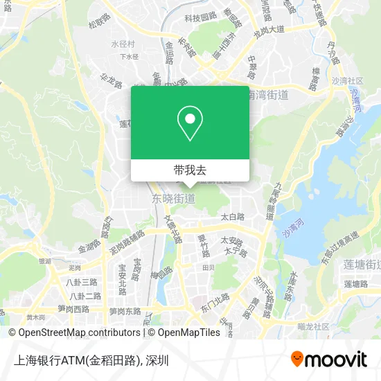 上海银行ATM(金稻田路)地图