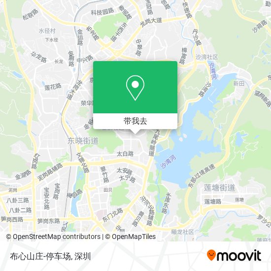 布心山庄-停车场地图