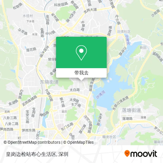 皇岗边检站布心生活区地图