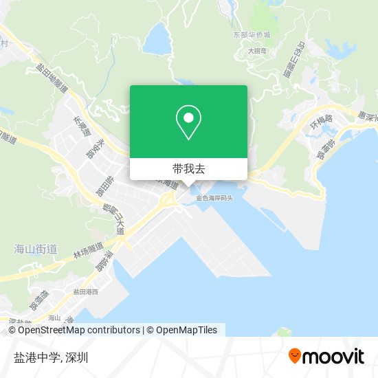 盐港中学地图