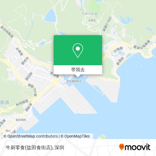 牛厨零食(盐田食街店)地图