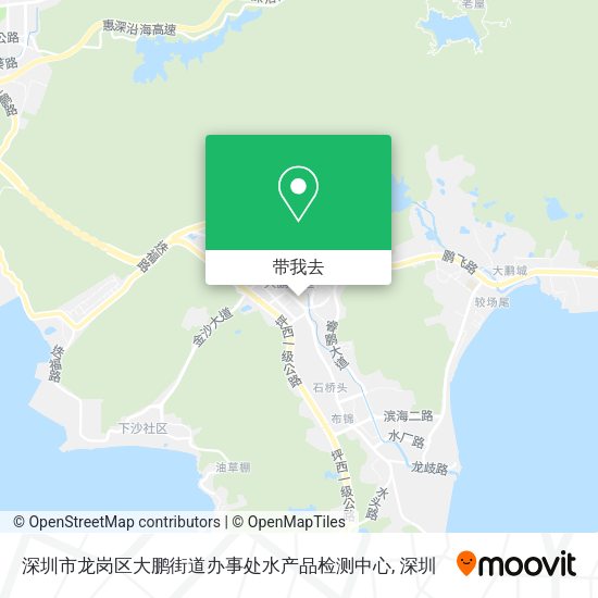 深圳市龙岗区大鹏街道办事处水产品检测中心地图