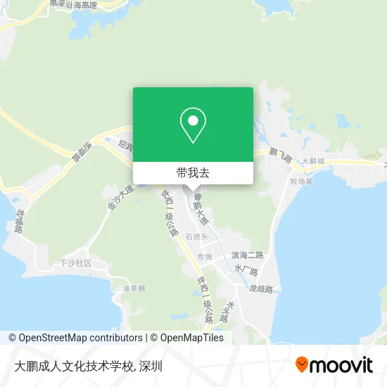 大鹏成人文化技术学校地图