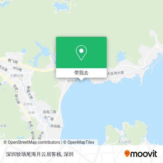 深圳较场尾海月云居客栈地图