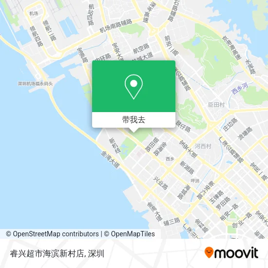 睿兴超市海滨新村店地图