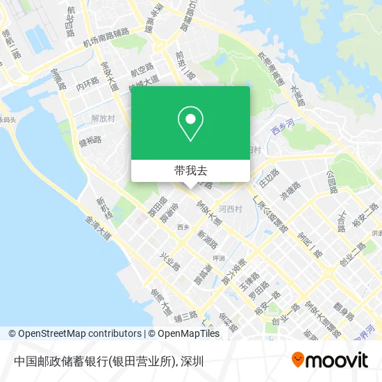 中国邮政储蓄银行(银田营业所)地图