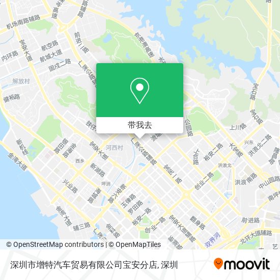 深圳市增特汽车贸易有限公司宝安分店地图