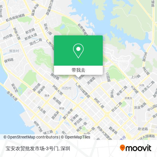 宝安农贸批发市场-3号门地图