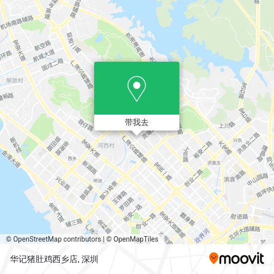 华记猪肚鸡西乡店地图