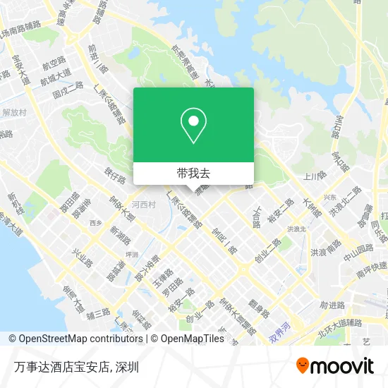 万事达酒店宝安店地图